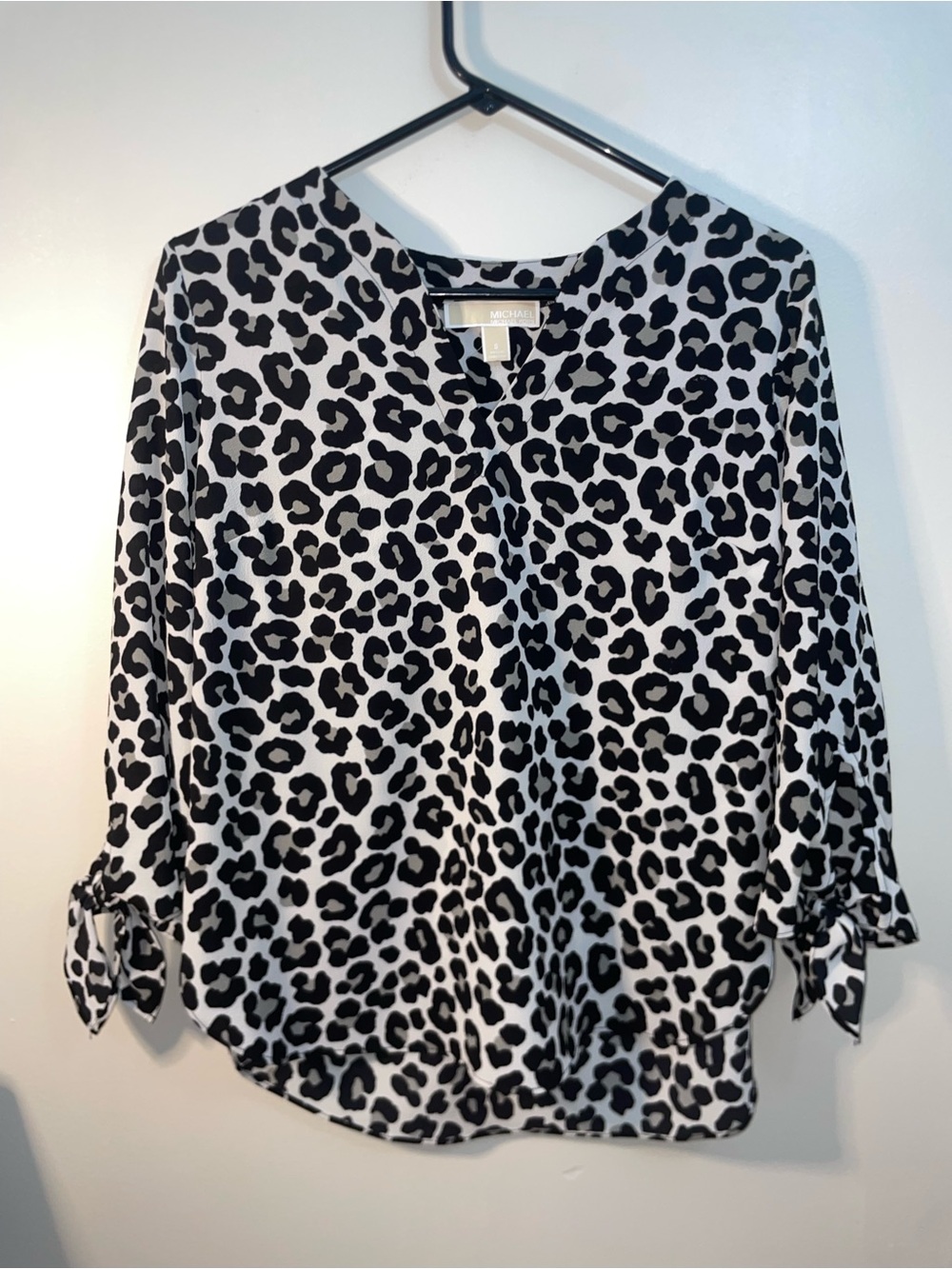 Michael Kors Animal Print Flowy Blouse